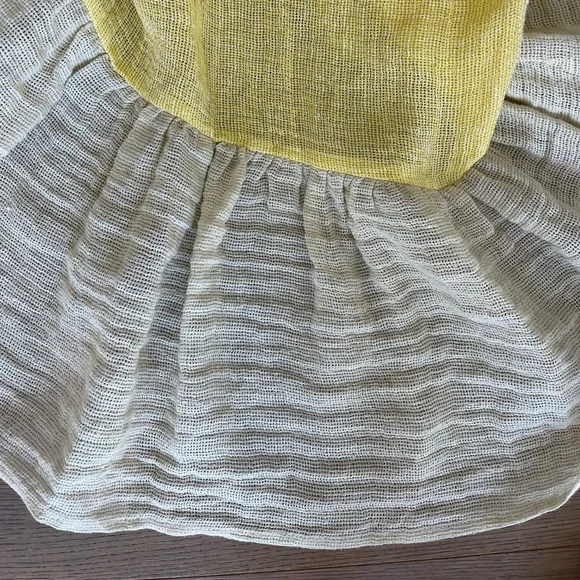 LISA MARIE FERNANDEZ LMF Laure belted linen-blend gauze midi dress - Picture 12 of 14